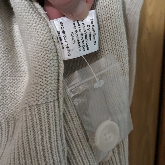 NWOT Evereve Cotton Striped Cardigan size xs - Picture 4 of 6